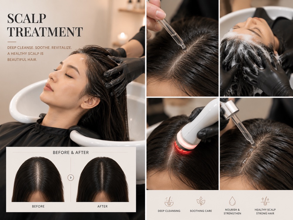 Deep cleansing scalp treatment for a healthy scalp