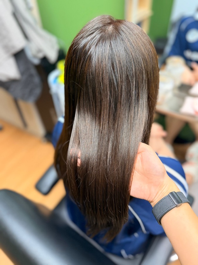 Healthy shine hair result at Botani Beauty Story